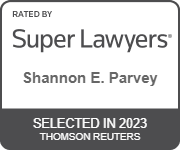 Rated by Super Lawyers | Shannon E. Parvey | Selected In 2023 | Thomson Reuters