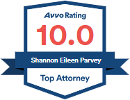 Avvo Rating 10.0 Shannon Eileen Parvey Top Attorney